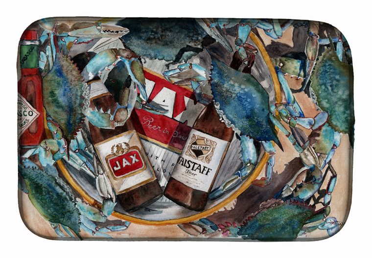 Sealife/Crab Themed Dish Drying Mat - 652259237876