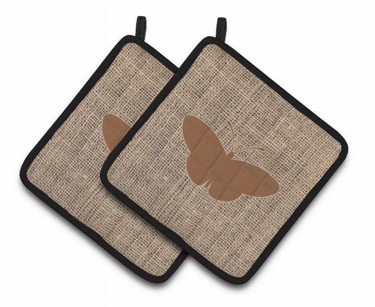 Butterfly Artwork Pair of Pot Holders - 638508361806