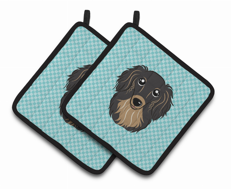 Dog Portrait on Pair of Pot Holders - 638508381330