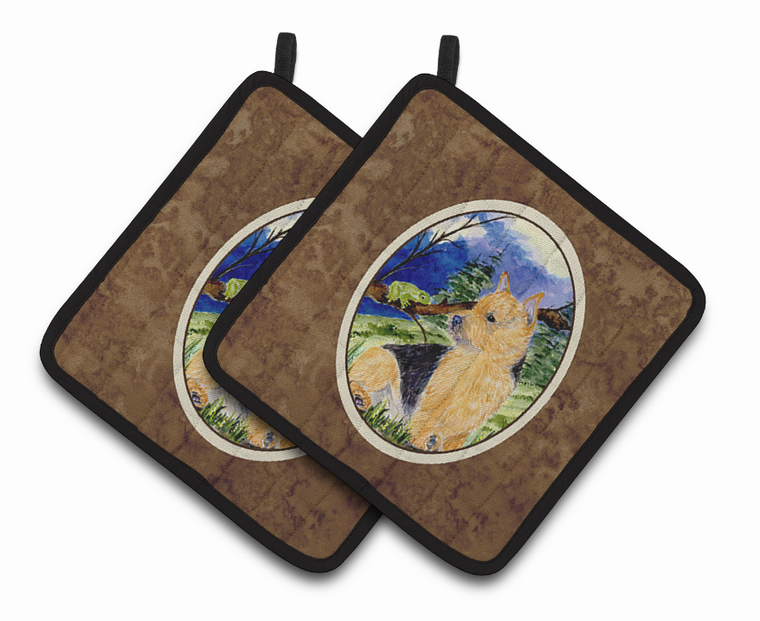 Norwich Terrier Pair of Pot Holders - 638508367495