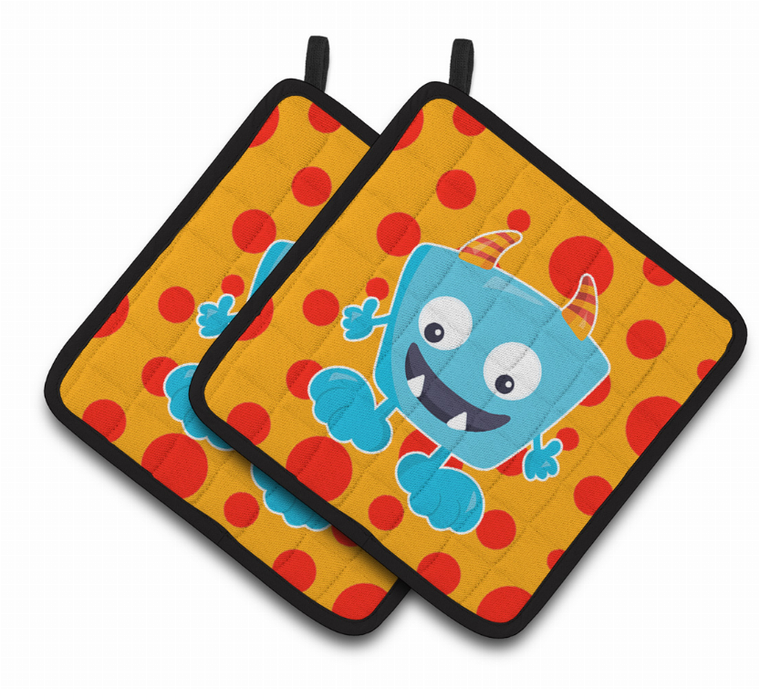 Little Monster Pair of Pot Holders - 638508818256