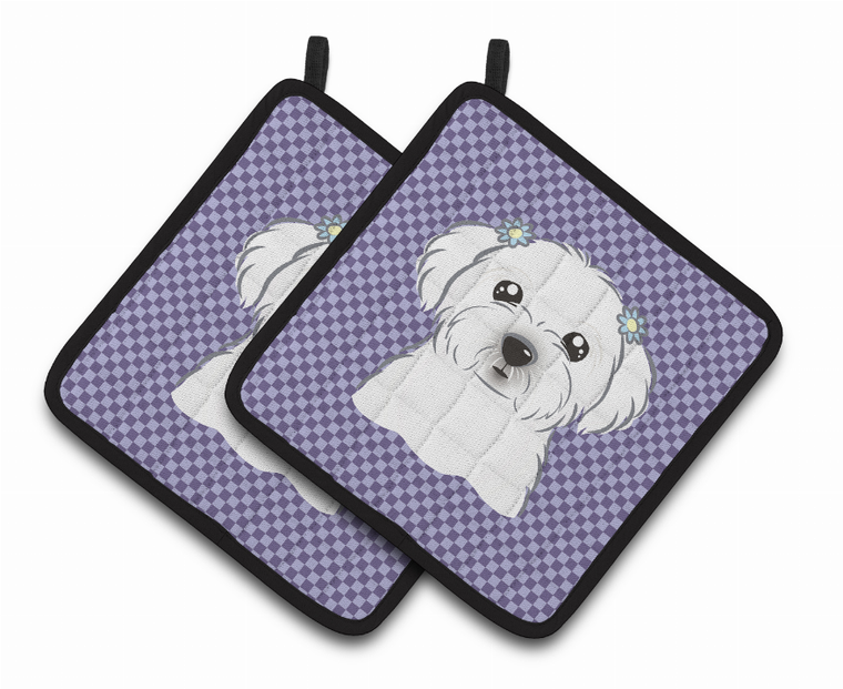 Dog Portrait on Pair of Pot Holders - 638508381163