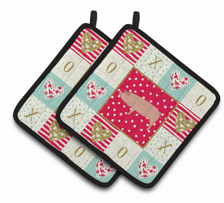 Animal XOXO on Pair of Pot Holders - 194030131626