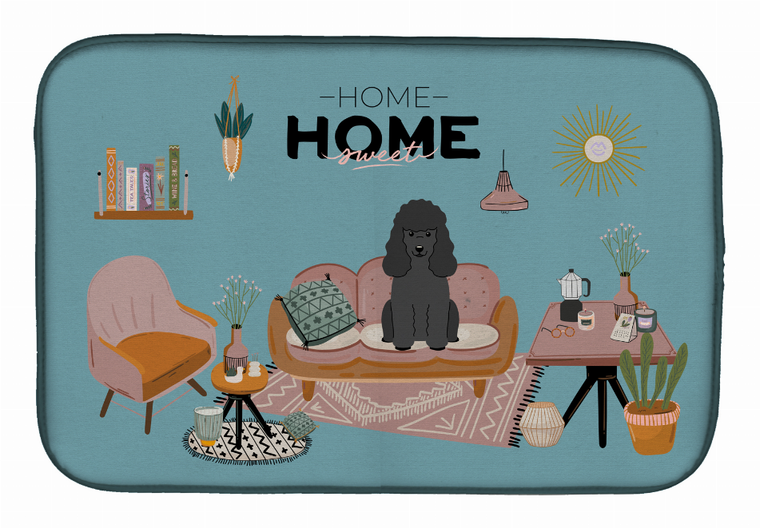Dog in Sweet Home Dish Drying Mat - 194030343456