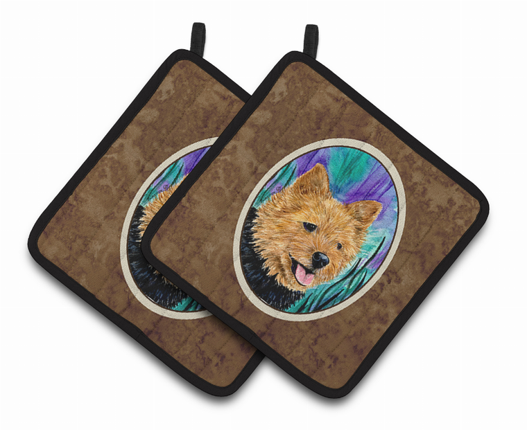 Norwich Terrier Pair of Pot Holders - 638508380838