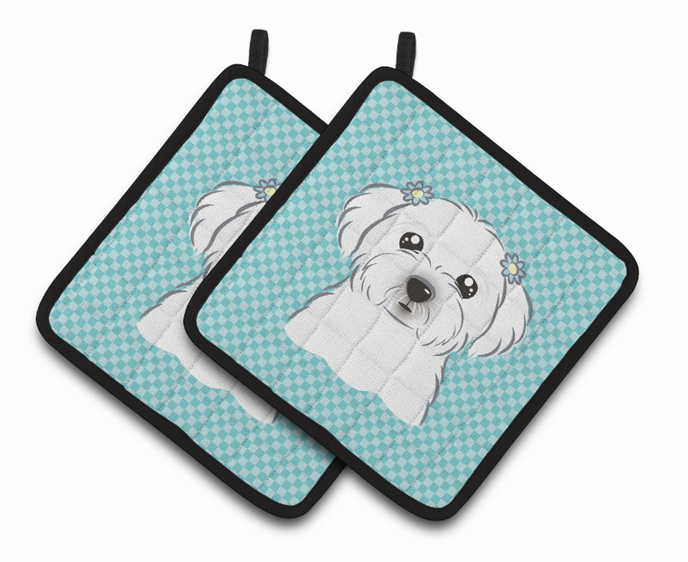 Dog Portrait on Pair of Pot Holders - 638508381286