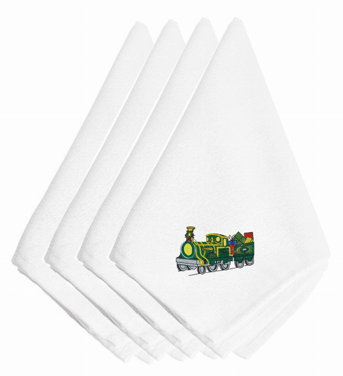 Christmas Themed Embroidered Napkins - 638508338693