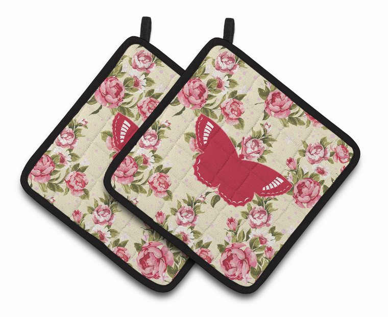 Butterfly Artwork Pair of Pot Holders - 638508405432
