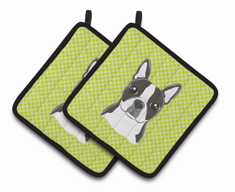 Dog Portrait on Pair of Pot Holders - 638508382474