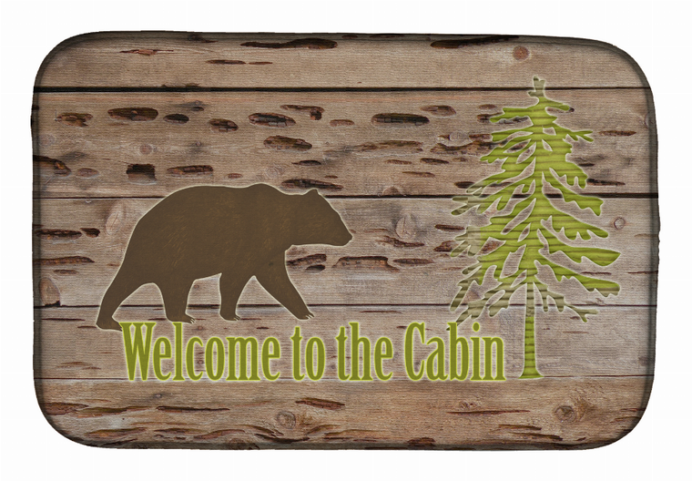 Welcome Art Theme Dish Drying Mat - 652259255931