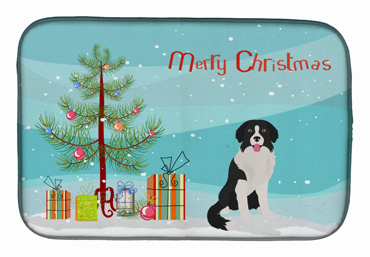 Dog Breed/Merry Christmas art Dish Drying Mat - 194030020319