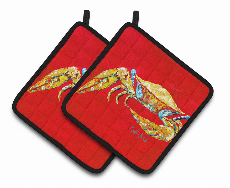 Crab Pair of Pot Holders - 638508383884