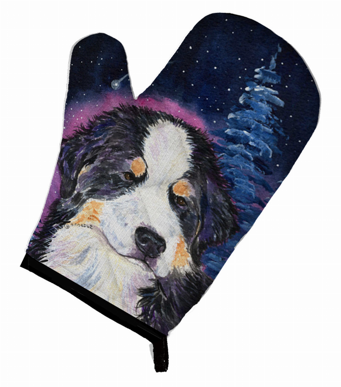 Starry Night Bernese Mountain Dog Oven Mitt - 638508498472