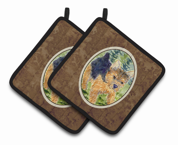 Norwich Terrier Pair of Pot Holders - 638508366252