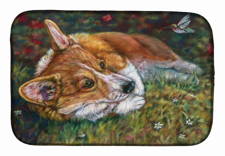 Dog on Dish Drying Mat - 652259234363