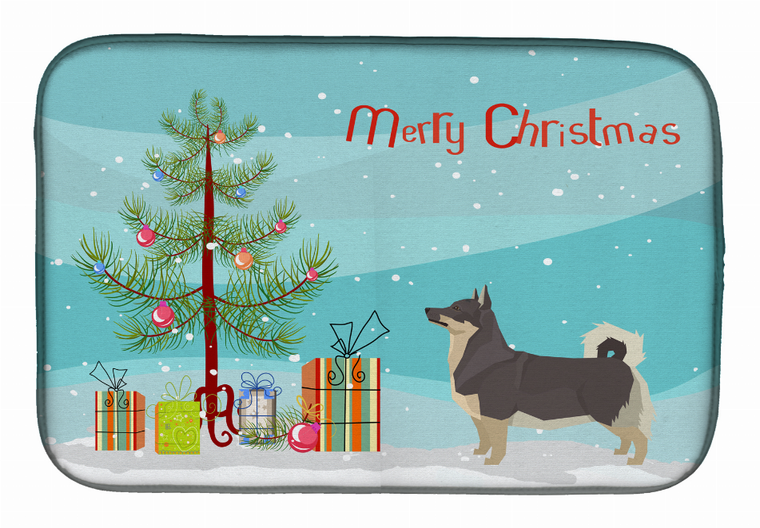 Dog Breed/Merry Christmas art Dish Drying Mat - 194030019375