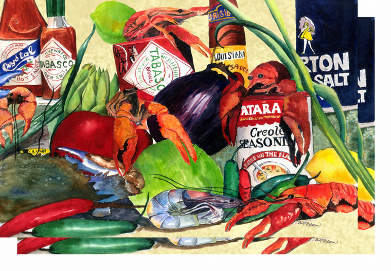 Food/Beverage Art Themed Dish Drying Mat - 652259233434