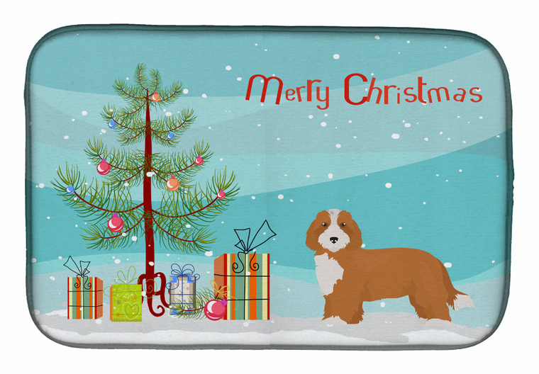 Dog Breed/Merry Christmas art Dish Drying Mat - 194030019719