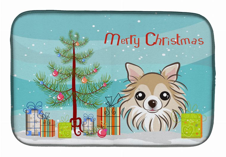 Holiday Dog on Dish Drying Mat - 652259242498