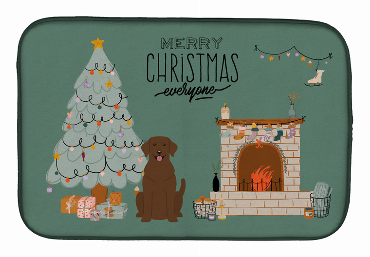 Dog Christmas Everyone Dish Drying Mat - 194030340486