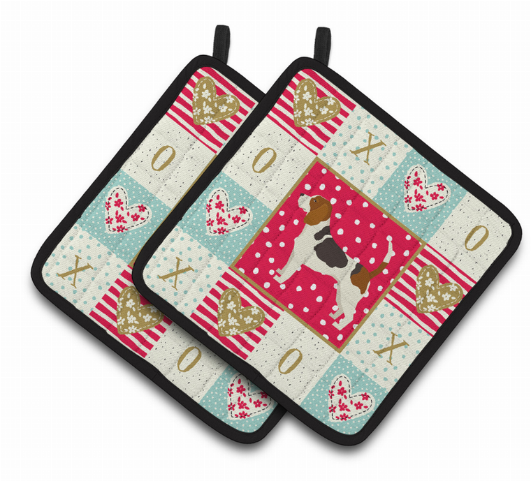 Dog XOXO Pair of Pot Holders - 194030183953