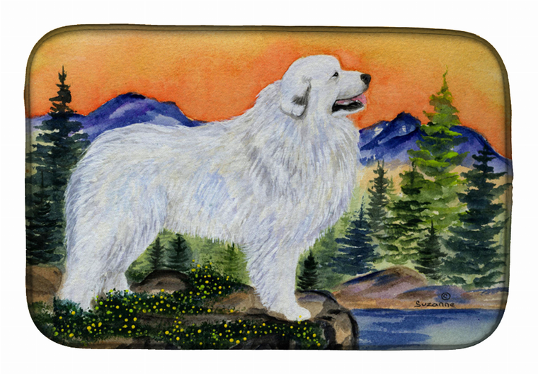 Great Pyrenees Dish Drying Mat - 652259257096