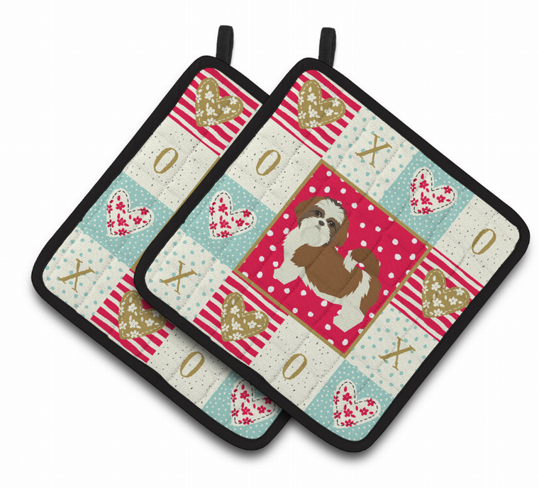 Dog XOXO Pair of Pot Holders - 194030184394