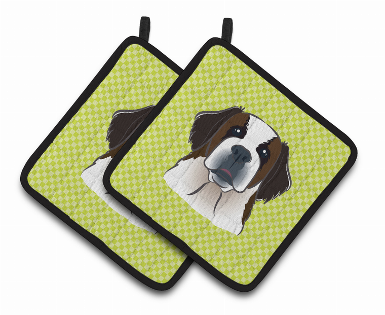 Dog Portrait on Pair of Pot Holders - 638508382900