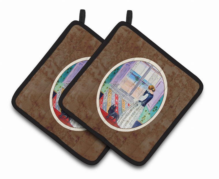 Lady with her Dog Oven Mitt - 638508401823