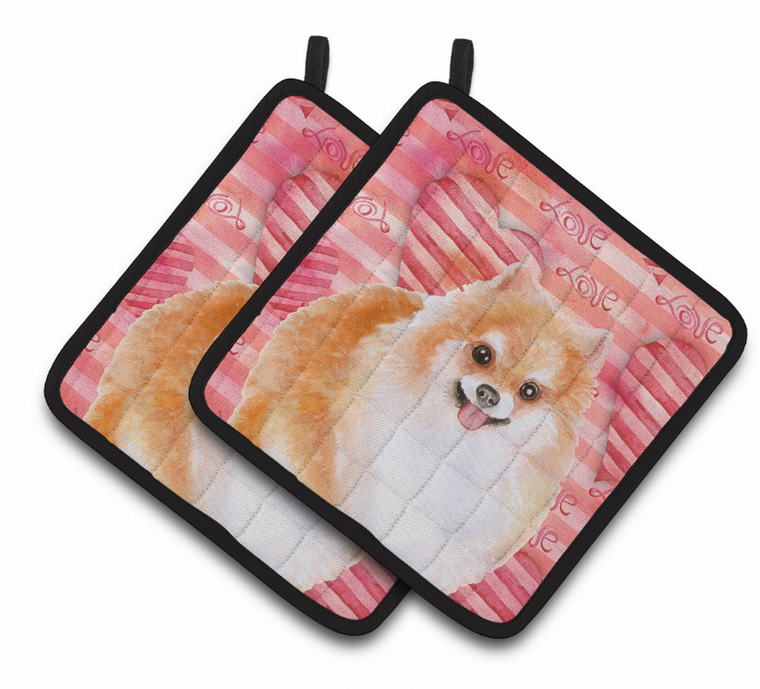 Dog Art Seasonal Pair of Pot Holders - 652259215836