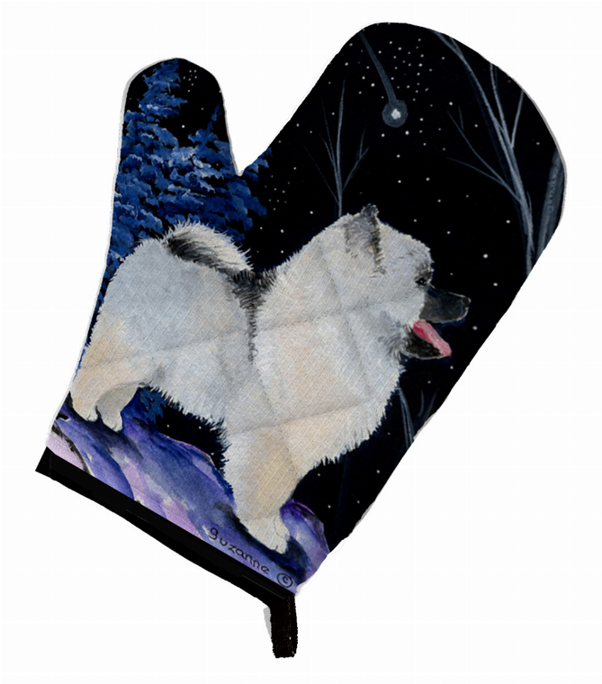 Starry Night Keeshond Oven Mitt - 638508498106