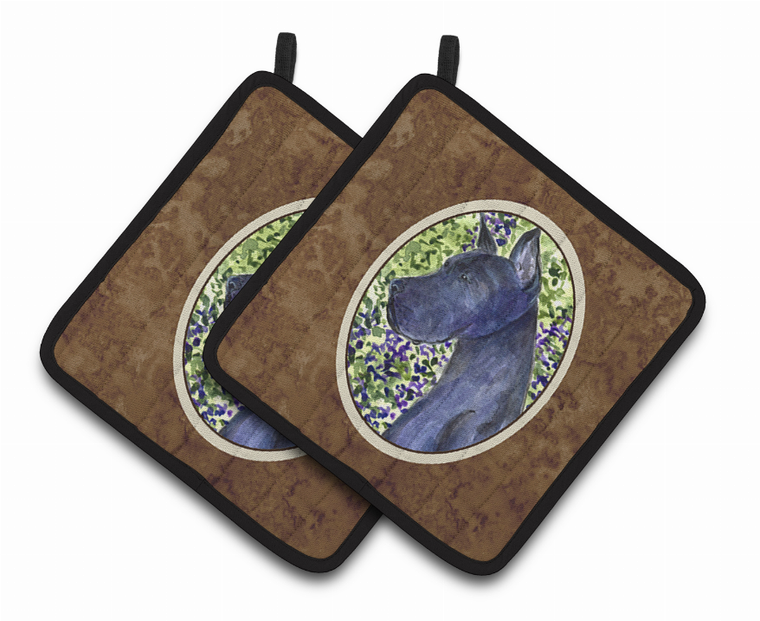 Great Dane Pair of Pot Holders - 638508364173