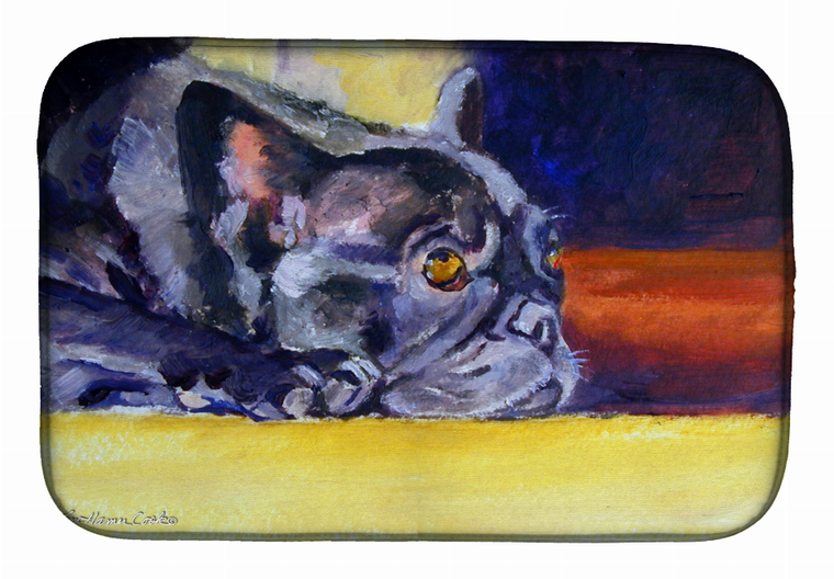 Dog on Dish Drying Mat - 652259234417