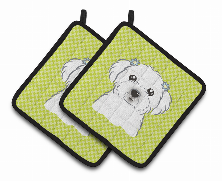 Dog Portrait on Pair of Pot Holders - 638508382528