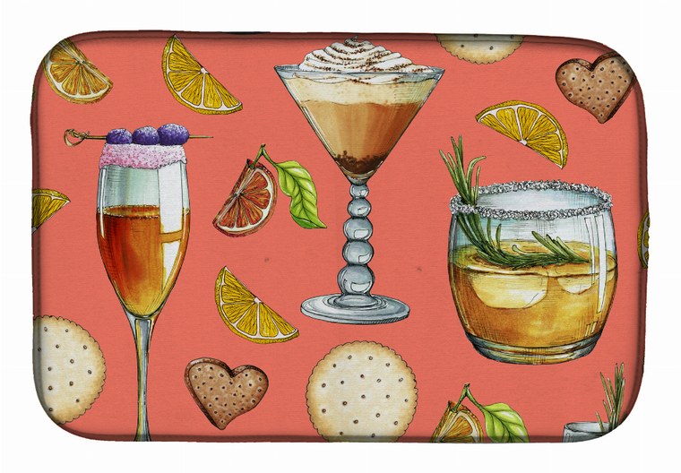 Drinks and Cocktails Dish Drying Mat - 652259238699
