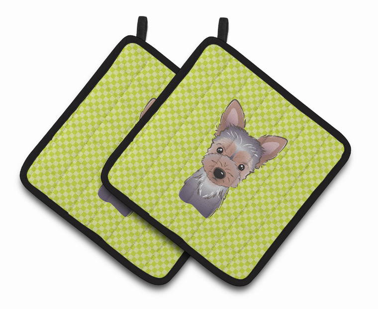 Dog Portrait on Pair of Pot Holders - 638508382764