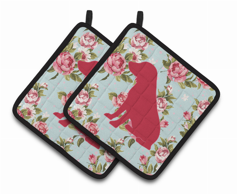 Dog Artwork Pair of Pot Holders - 638508370129