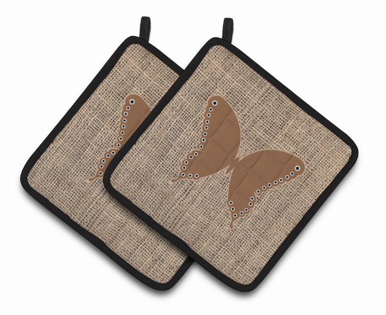 Butterfly Artwork Pair of Pot Holders - 638508361585