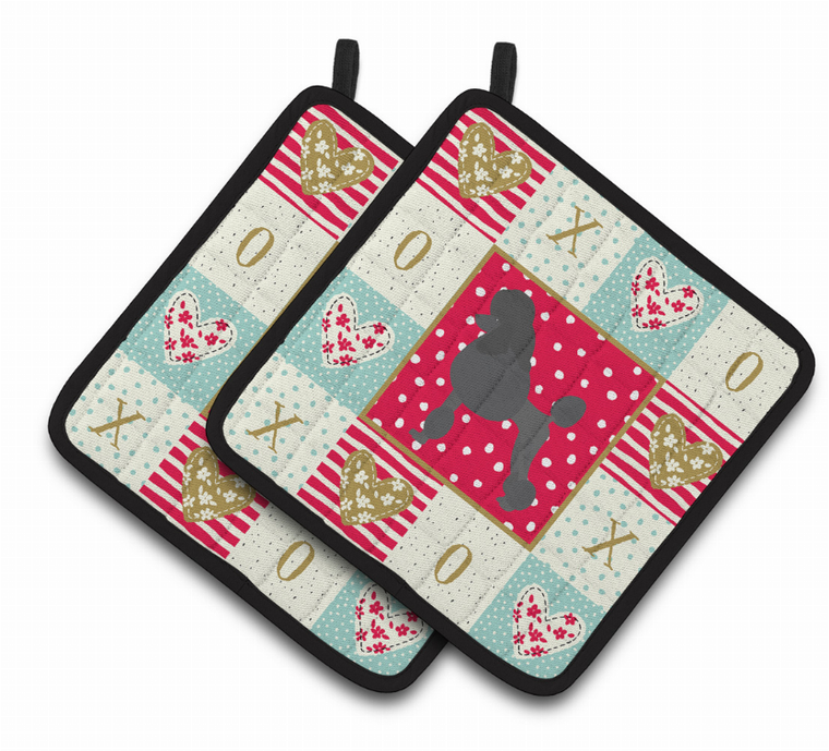 Dog XOXO Pair of Pot Holders - 194030175637