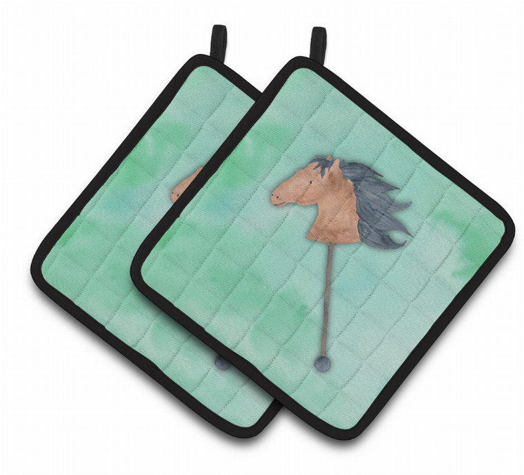 Western Watercolor Pair of Pot Holders - 638508838902