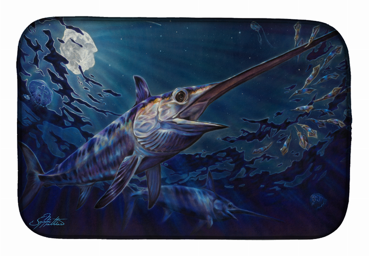 Sealife Art Themed Dish Drying Mat - 194030011522