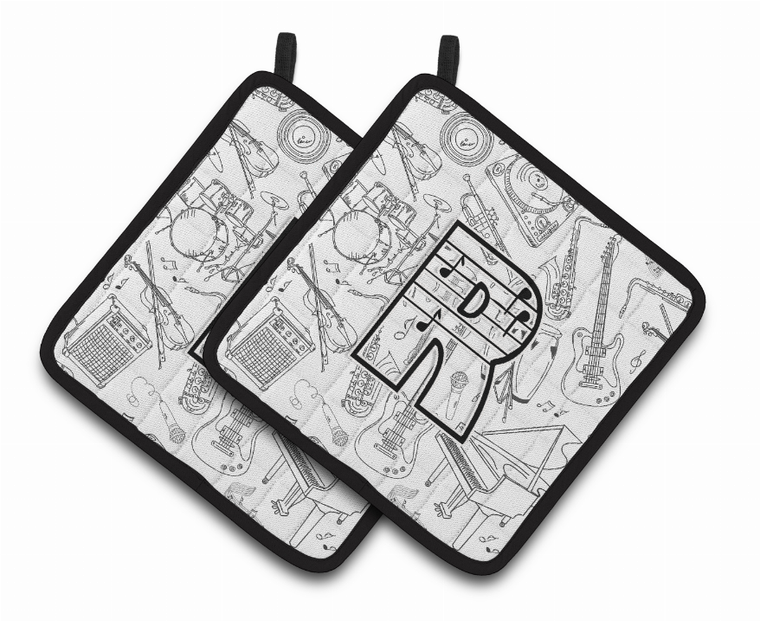 Monogram Musical Pair of Pot Holders - 638508387639