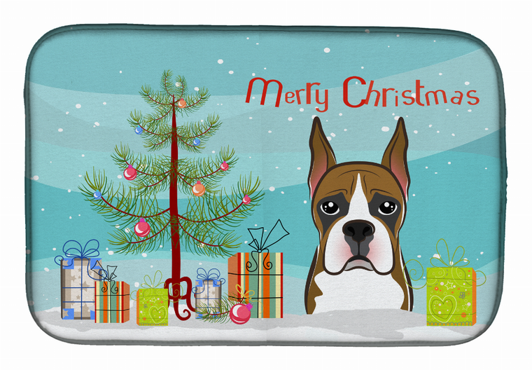 Holiday Dog on Dish Drying Mat - 652259241231