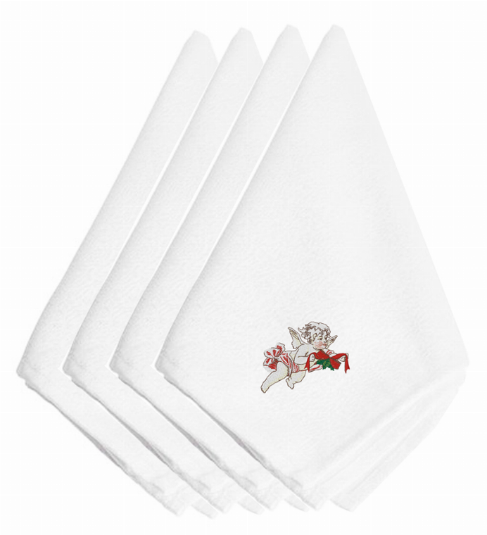 Christmas Themed Embroidered Napkins - 638508338594