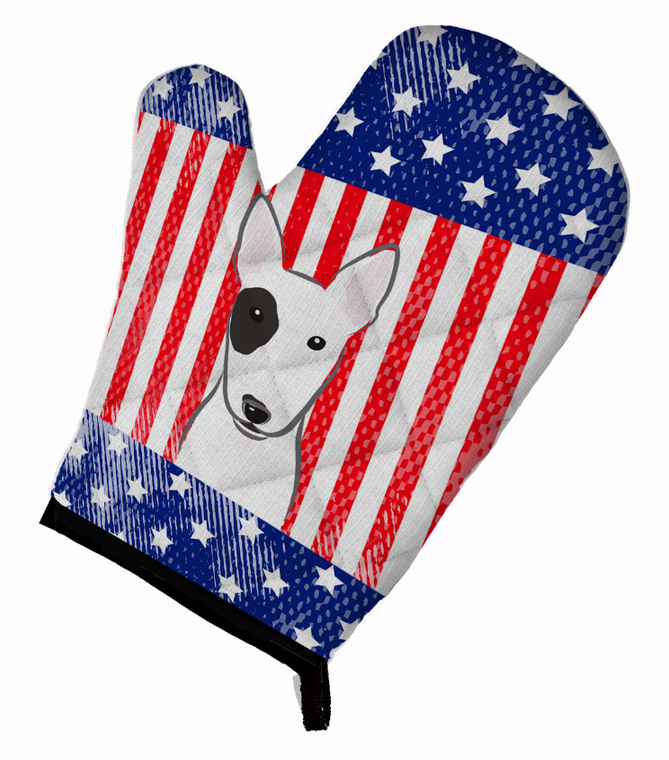 American Flag and Dog on Oven Mitt - 638508480071