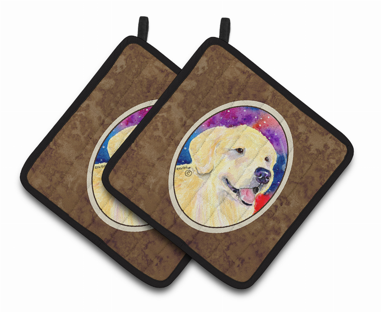 Golden Retriever Pair of Pot Holders - 638508364296