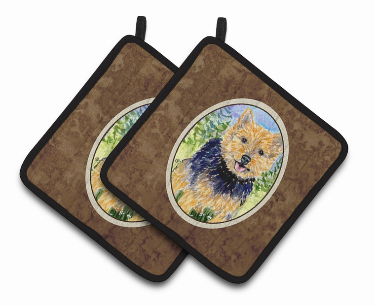 Norwich Terrier Pair of Pot Holders - 638508366085