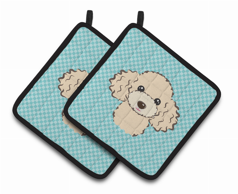 Dog Portrait on Pair of Pot Holders - 638508381781