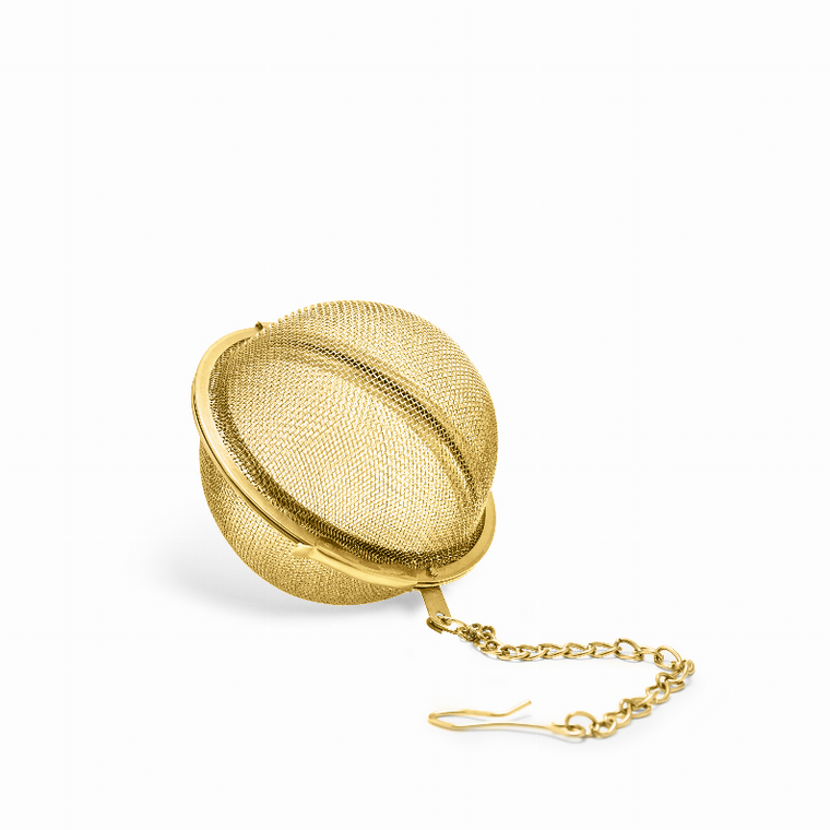 Small Tea Infuser Ball In Gold By Pinky Up - 842094181032