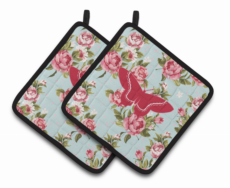 Butterfly Artwork Pair of Pot Holders - 638508368775